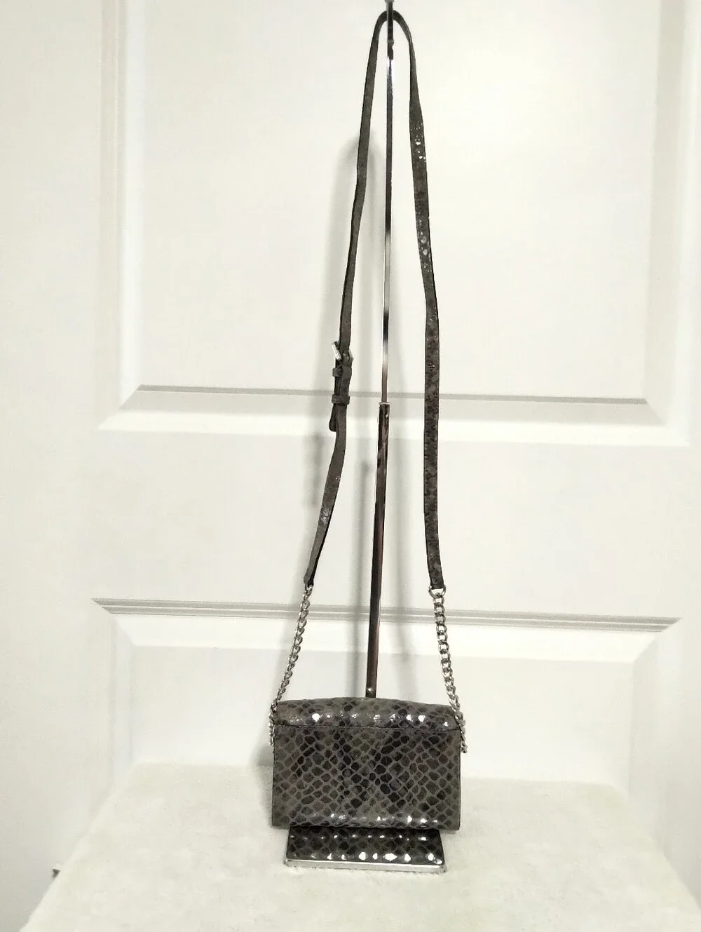 Michael Kors Sleek Textured Crossbody Bag with Chain Strap
